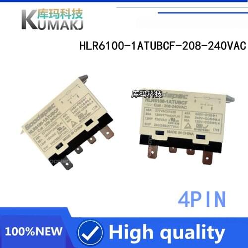 2PCS 100%Original New Relay HLR6100-1ATUBCF 24VDC HLR6100-1ATUBCF 208-240VAC HLR6100-1ATUBCF-208-240VAC HLR6100 1ATUBCF 4PIN