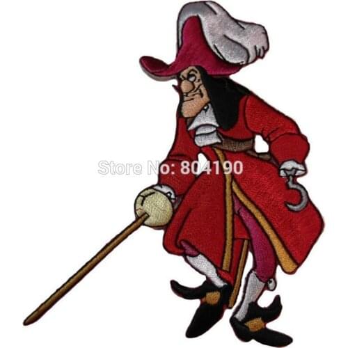 5" Pan CAPTAIN HOOK Logo TV Movie Series Costume applique sew on/ iron on patch wholesale accessories