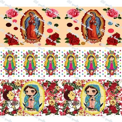 75mm cartoon Girl flowers grosgrain printed ribbon 50 yards a set DIY Art Handmade Materials Ribbons and diy bows tape