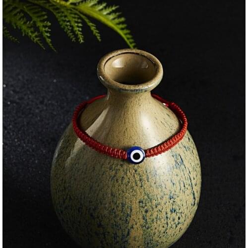 8 Pcs Evil Eye Bracelets Hamsa Hand-Woven Adjustable Knot String Red Rope Braided Bracelet Friendship Charm Anklet B03B