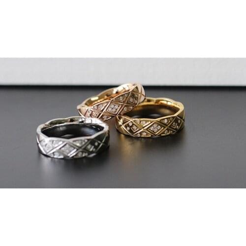 Amaiyllis 18K Gold Micro Pave Classic CZ Zircon Ring Gold Silver Index Finger Rings For Female Jewelry Gift