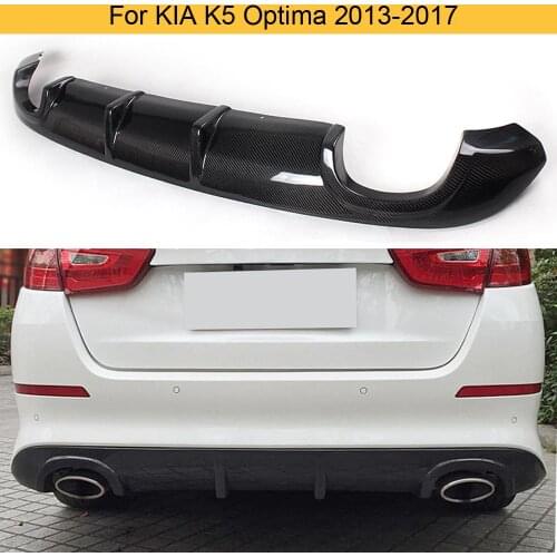 Carbon Fiber Auto Car Rear Bumper Diffuser Lip Spoiler for KIA K5 Optima 2013-2017 Rear Diffuser Lip FRP Black / Carbon Fiber