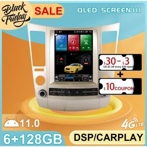 Android 11 6G+128GB Tesla Style for Hyundai Veracruz 2012 GPS Car Navigation Multimedia Video Stereo Player Radio Carplay 2 DIN