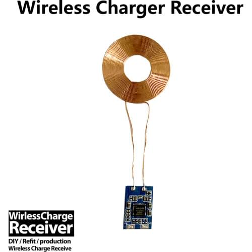 VEEAII QI Wireless charger Receiver DIY For iPhone Android Phones Universal Wireless Charging Pad Coil for Huaweip30 iPhone XR