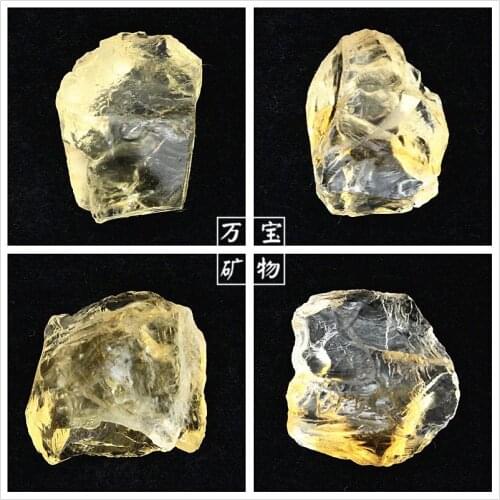 No optimization natural stone citrine pendant jewelry diy teaching specimen original stone mineral crystal Collectibles