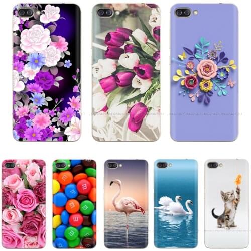 For ASUS Zenfone 4 Max ZC554KL Case Cartoon Slim TPU Soft Silicone Back Cover Coque For Zenfone ZC554KL Phone Cases Cat Flower