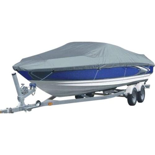 Waterproof Boat Cover 11-22 Feet Yacht Cover 210d Oxford Cloth Fishing And Skiing Uv Protection Dust-proof V-shaped Boat Cover