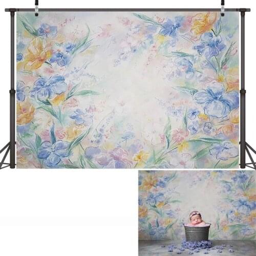 Flowers Baby Shower Children Birthday Photo Background Newborn Portrait Backdrop Photographic Props