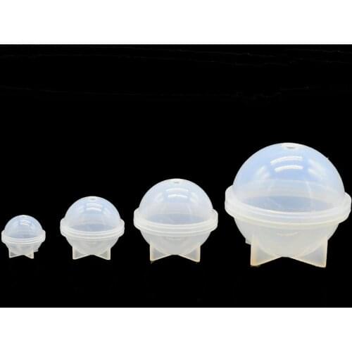 20/30/40/50mm 2 part Round ball charms Decoration Silicone Mold Resin Silicone Mould Jewelry Making tools epoxy resin molds
