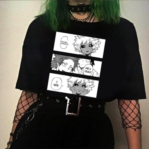 My Hero Academia Kirishima X Mina Ashido Short Sleeved T-shirt Unisex