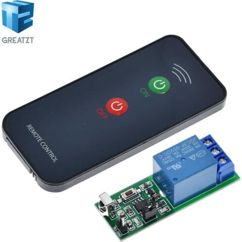 IR 1 Channel Infrared Receiver Driving Switch Relay Driver Module Board 5V + Active Remote Controller