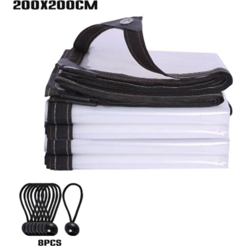 Rainproof Accessories Film Clear Poly Tarp Transparent Rainproof Cloth Tarpaulin Garden Balcony Plant Keep Warm Waterproof Cloth