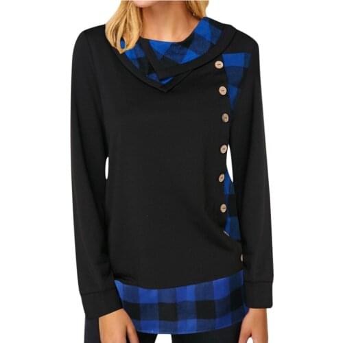 Autumn And Winter T-shirt New Style Striped Stitching Long-sleeved Round Neck Chic T-shirt Simple Streetwear Female Qn