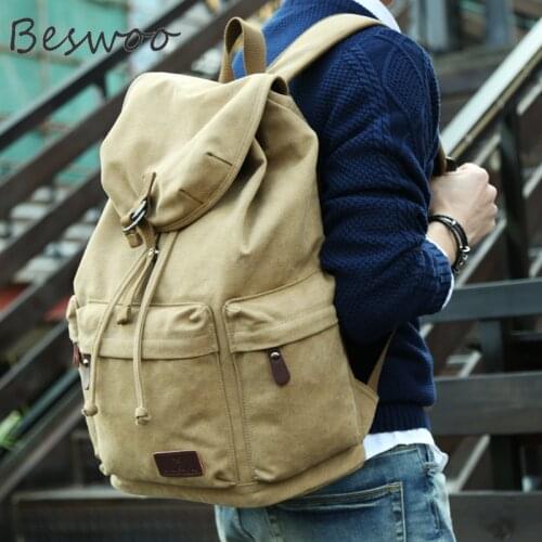 New Korean Casual Backpack for Men Fashion Teen Canvas School Bag Large Capacity Women Laptop Bag High Quality Travel Backpack