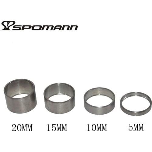 Newest ultralight Titanium alloy Road bike headsets washer Titanium bicycle stem spacer 5/10/15/20mm Mountain MTB part Free ship