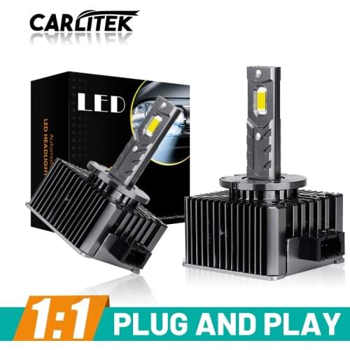 CARLITEK D1R D1S D2S D4S Led Headlight 20000LM D2R D4R D5S D8S Car Lamps For Auto D3R D3S Light Bulbs On Cars Universal Tuning