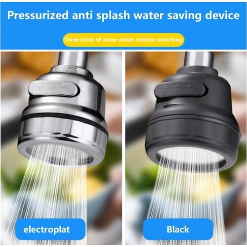 High Pressure Kitchen Faucet Extender Rotatable Faucet Aerator Water Saving Tap Nozzle Adapter Bathroom Sink Accessories