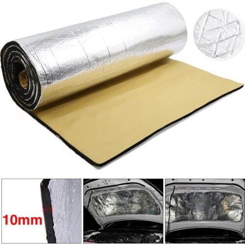 Car Truck Firewall Heat Sound Insulation Mat Sound Noise Insulation Heat Sound Thermal Proofing Pads Universal 200cmX50cm 1PCS
