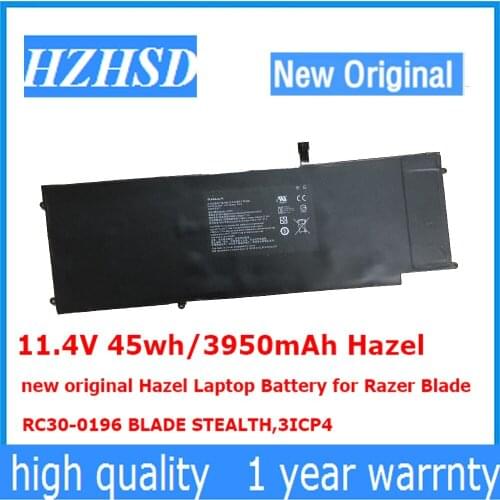 11.4V 45wh/3950mAh Hazel new original Hazel Laptop Battery for Blade RC30-0196 BLADE STEALTH,3ICP4