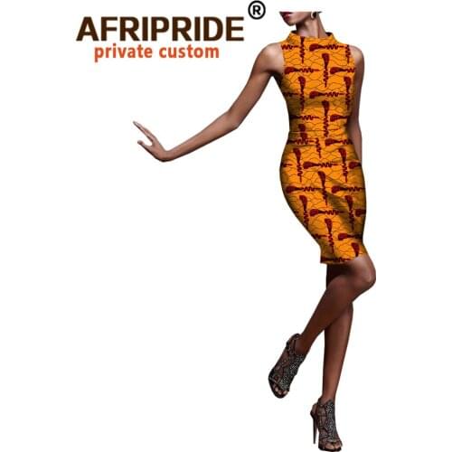 2020 African Clothes for Women Sleeveless Crop Top Skirt Print Outfits Tracksuit 2 Piece Set Dashiki Floral Wear Blouse A1826017