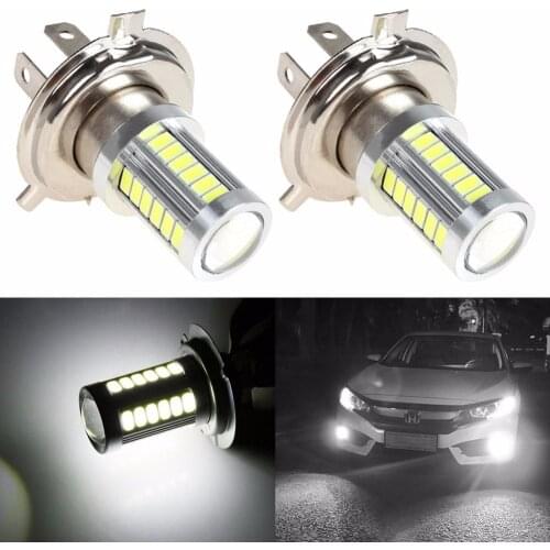 2x H4 Pt43 9003 Lampadas Automotiva Led Farol Milha Neblina SUPER BRANCA 6000K Carro Moto