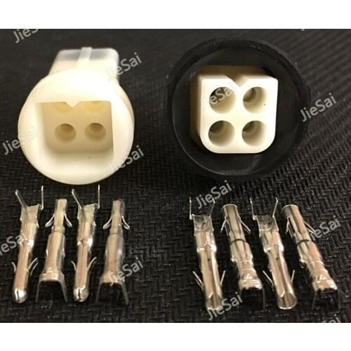 4 Pin Electronic Quadrate Waterproof Insulated Wire Electric Connector Female And Male