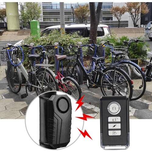 Wireless Anti-Theft Vibration Alarm Motorcycle Bicycle Waterproof Security Sensors Bike Alarm with Remote