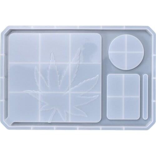 Cosmetic Large Silicone Tray Mold for DIY Jewelry Holder Cosmetics Organizer B03B