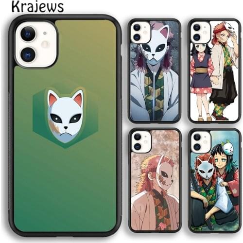 Krajews Sabito Makomo Kimetsu no Yaiba Phone Case Cover For iPhone 5s 6s 7 8 plus X XS XR 11 12 pro max Samsung Galaxy S8 S9 S10