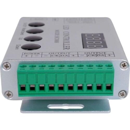 DC5~24V HC008 RF Remote RGB LED Controller Max Control 2048 Pixels,133 Effect Modes For WS2811 WS2812B WS2801 LED Strip Light