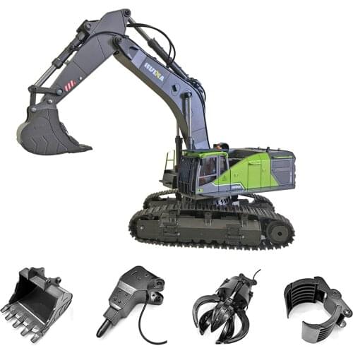 4-in-1 1:14 22CH 2.4G Excavator Remote Control Grab Truck Toy Engineering Vehicle Model RC Toys Kids Educational birthday Toy