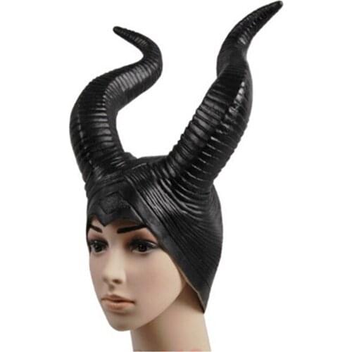 Exclusive New 2 Generation Versionsleeping Curse Darkness Witch Maleficent Cosplay Props Hat Helmet Horns