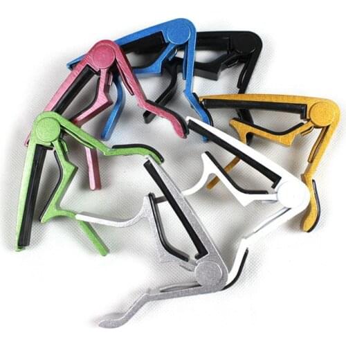Electric Acoustic Guitar Capo Bass Violin Ukulele Capo Single-handed Tune Clamp Trigger Material Metal