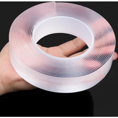 Monster Tape Waterproof Wall Stickers Reusable Heat Resistant Bathroom Home Decoration Tapes Transparent Double Sided Nano Tape