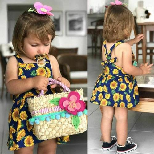 Toddler Baby Girl Summer Clothes Sunflower Tops Shorts Mini Skirt Outfits 2pcs set