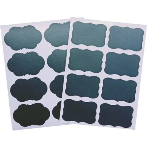 40pcs/pack Creative Cloud Flower Blank Black Sealing Sticker Writable Sticker Reusable Waterproof Sticker Storage box lable