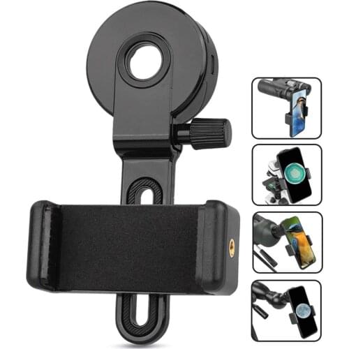 Metal Upgrade Universal Cell Phone Holder Monocular Binoculars Powerful Spotting Scope Telescope Professional Outdoor Camping