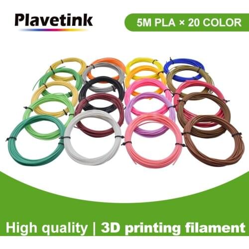Plavetink Plastic for 3d Pen 5 Meter PLA 1.75mm 3D Printer Filament Printing Materials Extruder Accessories Parts Transparent