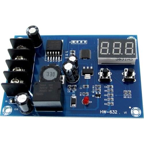 XH-M603 Charging Control Module Digital LED Display Storage Lithium Battery Charger Control Switch Protection Board 12-24V