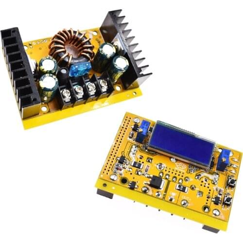 10A DC-DC Adjustable CC CV Step UP Power Supply Module LCD Dual Display + Case dc-dc boost converter