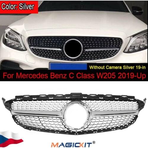 MagicKit Diamond Style Front Grill Grille For Mercedes W205 C Class C250 C300 C350 2019