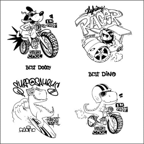 Dinosaur Silicone Clear Seal Stamp DIY Scrapbooking Embossing Photo Album Decorative Paper Card Craft