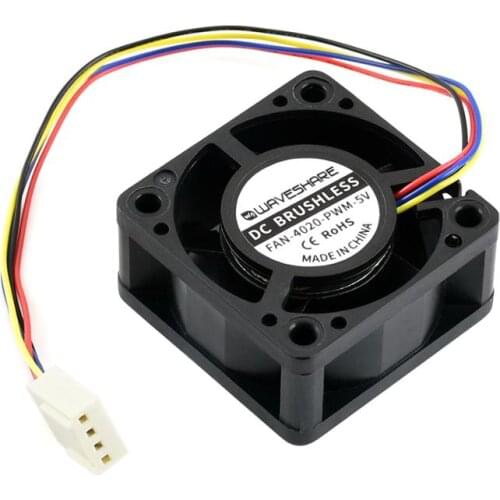 Waveshare Dedicated Cooling Fan for Jetson Nano, PWM Speed Adjustment, Strong Cooling Air