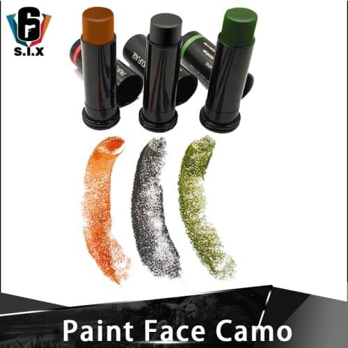 Tactical Softait Paint Face Camo Rotate tube Makeup oil 3 Color Sticks for Hunting Facial Camouflage