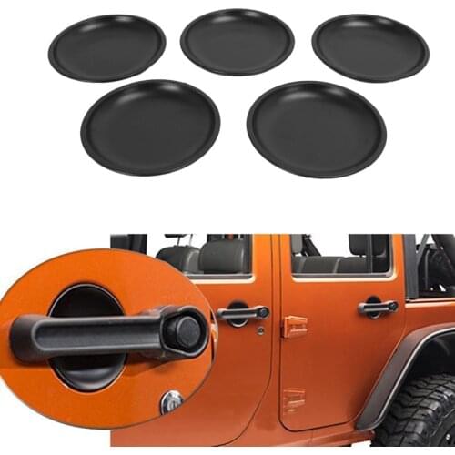 Door Handle Recess Guard Bowl for Jeep Wrangler 2007-2017 JK 4 Door Car Outside Door Handle Recess Guard Cover Trim
