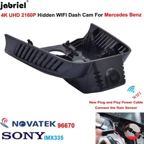 4K Dash Cam 2160P Plug And Play Wifi Car DVR Dashcam Video Recorder for Mercedes Benz A Class w177 A180 A200 A220 2019 2020 2021