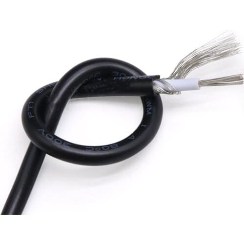 1Meter UL1185 Shielded Wire 14 - 26 AWG Tinned Copper Audio Signal Cable Flexible Soft Gray