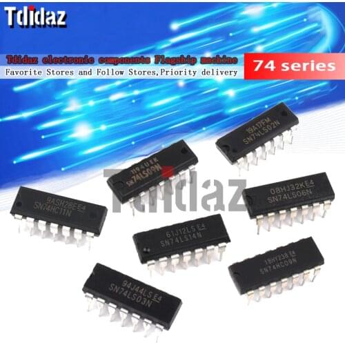 10pcs 74LS00 74LS02 74LS04 74LS08 74LS10 74LS14 74LS20 74LS21 74LS32 74LS47 74LS48 74LS74 74LS76 74LS86 DIP-14 DIP-16 New