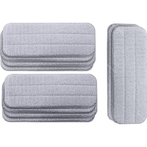 10Pcs Microfiber Spray Mop Replacement Heads for Xiaomi Mijia Deerma Wet/Dry Mops Flat Heads for Floor Cleaning