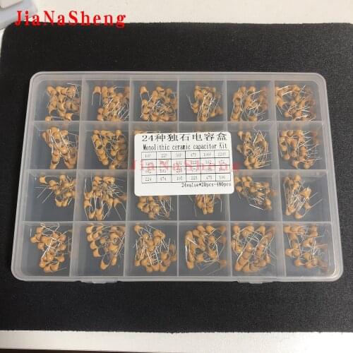 24values*20pcs =480pcs Monolithic Ceramic Capacitor 10pF~10uF,ceramic capacitor Assorted Kit 1UF 100NF 330NF 0.1UF 102 104 105
